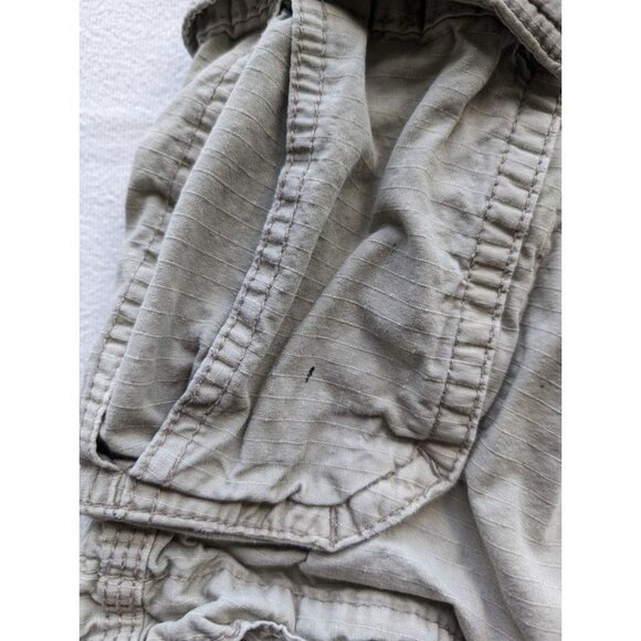 American Eagle Outfitters Cargo Shorts Size 28 Longboard Khaki Y2K Grunge Hiking - Picture 4 of 8
